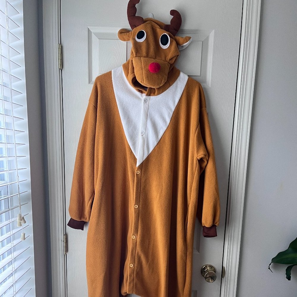 Christmas Reindeer Onesie Cosplay NWT Size Small